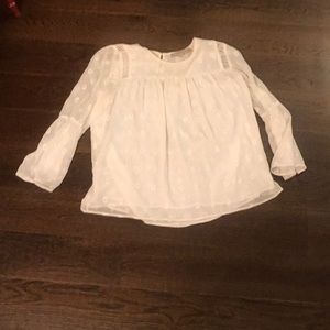 Long sleeve white dress